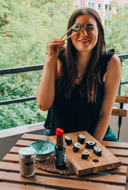 REZEPT: Veganes Sushi mit Frischkäse und Süßkartoffel