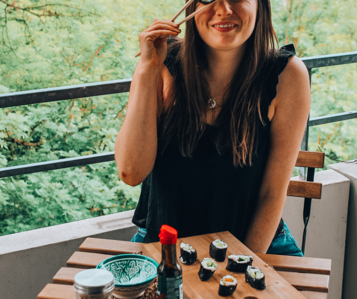 REZEPT: Veganes Sushi mit Frischkäse und Süßkartoffel