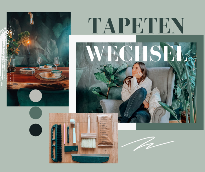 Changing corners: Interior Inspiration & Botany Tropical Forest Green Tapete